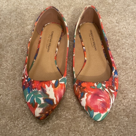 Christian Siriano Shoes - Floral Pointed Toe Flats size 8
